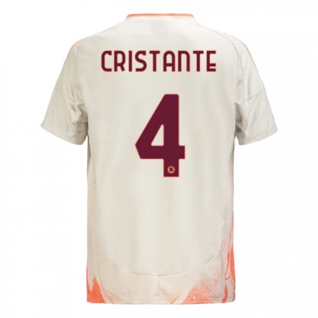 Fotbalové dres AS Řím Cristante 4 Venkovní 2024-25 Krátký Rukáv